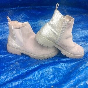 Gray & Glitter Boots